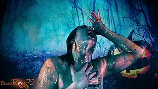 Blackxrose's Halloween-themed porn show features tattoos and lipstick