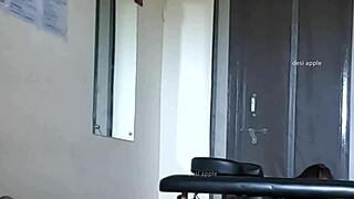 Young Indian massage therapist shows off his big cock