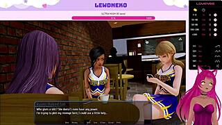 Vtuber Lewdneko's explicit gameplay in Harem Hotel Part 2