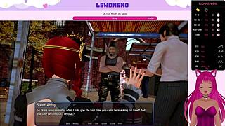 Vtuber Lewdneko's explicit gameplay in Harem Hotel Part 2