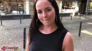 Daring Emma's public escapade in the city turns into a wild car encounter