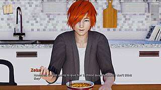 A blend of erotic storytelling and PC gameplay in anime and cartoon style