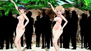 Welcome to DeepBlueTown with Hololive's Subaru and Shigure in 3D anime fun