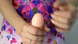 Intimate lingam massage journey with Anna Sky in homemade series