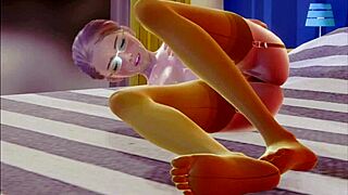 Young anime girl explores her sexuality in 3D