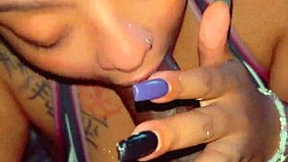 Passionate couple gets kinky with sloppy blowjob in homemade video