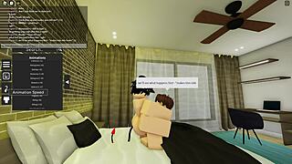 Gay condo sex with submissive Roblox partner