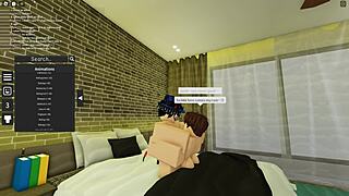 Gay condo sex with submissive Roblox partner