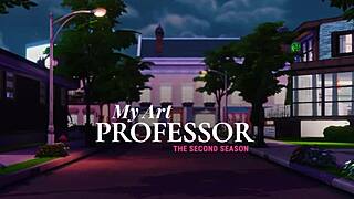 Sensual journey through art and passion with a professor and her student
