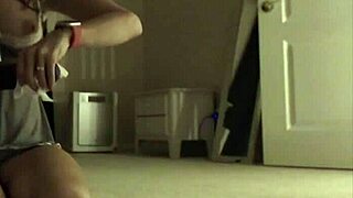 Seductive Lelu's intimate show with lingerie, lipstick, and toys
