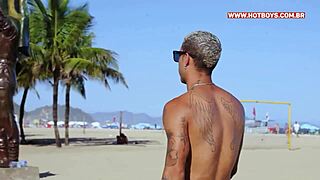 Young stud from Rio shows off his boots and gives a hot blowjob