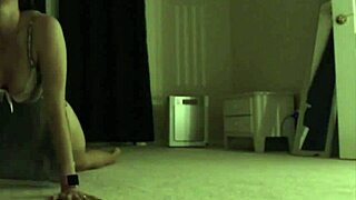 Seductive Lelu's intimate show with lingerie, lipstick, and toys