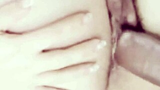 Close up of a European ass shaking during a quick fuck
