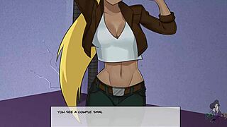 Young redhead in a Martian costume has her pussy fingered in this DC Comics hentai.