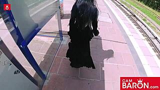 Goth teen Doreen's secret: she is a slut and loves cock.