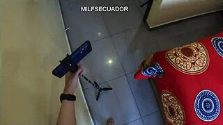 Young neighbor assists in adult film and provides oral sex after the scene.