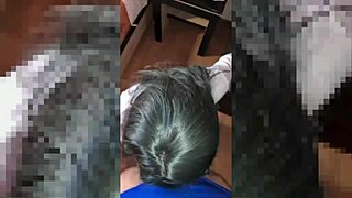 A seductive college student offers anal sex in exchange for passing her exam