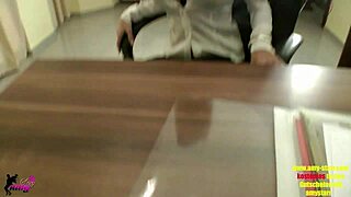 Teacher’s boyfriend gets punished by a student and gets hard.