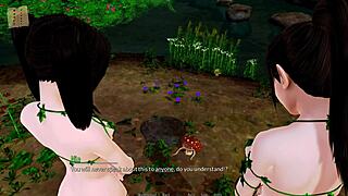 Beautiful women in an animated 3D hotel