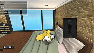Cartoon porn with Roblox slut getting fucked hard