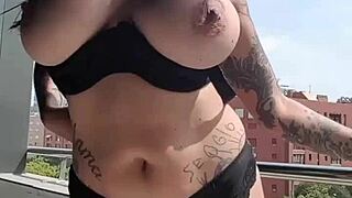 Voyeuristic fun with big-boobed MILFs and neighbors watching