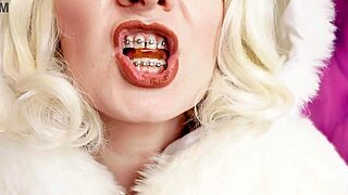 Arya Grander in hot ASMR video, eating teddy bears