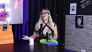 A blonde beauty wants to experience a bisexual encounter with a black Corinthians player and his partner, all while wearing a sexy red outfit.