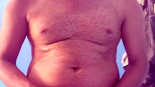 Solo exhibition with a big cock
