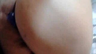 Big African ass grabs hard cock in this amateur video.