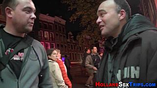Dutch prostitute gets European style facial in this amateur video