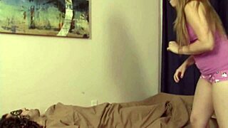 Step-sister’s solo pleasure experience
