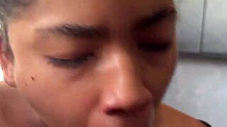 Amateur couple enjoys deepthroat and creampie in this POV blowjob video