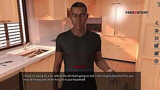 Alex’s fantasies of desire while watching his landlady’s yoga poses