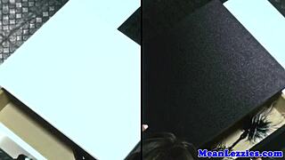 Four female dominants and their slaves engage in lesbian sex with oral sex and toys