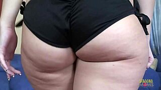 Beautiful blonde with big ass has hot sex on the couch after giving blowjob
