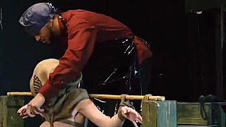 Beautiful blonde Cristi Ann in hot bondage scene