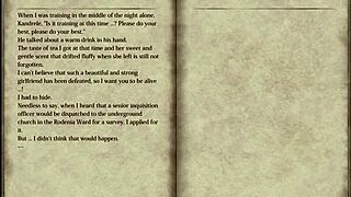Hentai game with animated scenes in the White Cathedral area.
