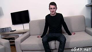 Gay men having sex without condoms in these videos.