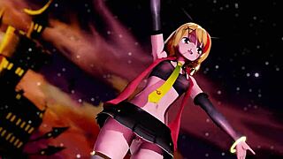Verlin Halloween scenes in anime style