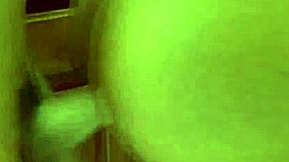 Jordin Skye is a tall brunette and she has interracial sex in the kitchen.