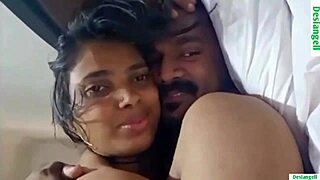 Young Indian tenant has sex with landlord for rent in Hindi with moans of pleasure