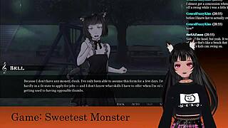 Vtuber Lewdneko continues the most erotic Halloween stream with a visual novel.
