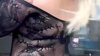 Alina is a porn actress who performs a sexy strip tease and dominates her partner.