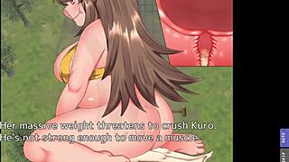 Giantess SBBW rides Sex Anna in domination quest