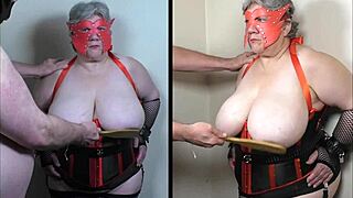Ferns, a slut sub, engages in role-play with her mistress, known as Soumise, and both enjoy it.