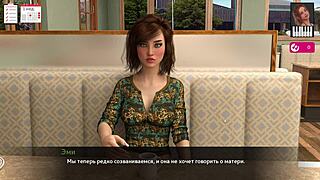 Beautiful cowgirl and blowjob action in a cartoon-style video game.