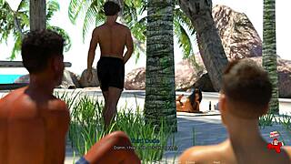 Anna’s sensual exploration of love: The voluptuous beauty on the beach