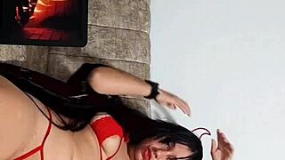 First time sex with an amateur with natural large breasts and legs