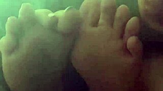 Cum on her beautiful feet