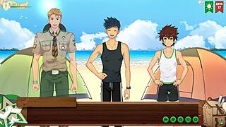 Young gay scouts earn badges in this Russian-dubbed anime